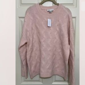 Christopher & Banks Pink Knit Pullover Sweater Women's Size L